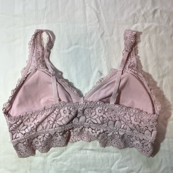Luvlette Pink Lace Stretch Bra Large, Bralette Convertible - Picture 7 of 11